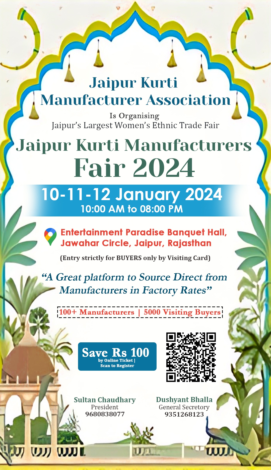 Jaipur Kurti Manufacturers Fair 2024, Jaipur Kurti Expo, Jaipur Garment Fair, Clothing Exhibition in Jaipur, Kurti Fair,